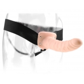 Полый страпон 8  Hollow Strap-On телесного цвета - 19 см. - Pipedream - купить с доставкой в Сочи