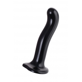 Черный стимулятор для пар P G-Spot Dildo Size L - 19 см. - Strap-on-me - в Сочи купить с доставкой