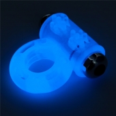 Голубое, светящееся в темноте эрекционное виброкольцо Lumino Play Vibrating Penis Ring - Lovetoy - в Сочи купить с доставкой