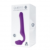 Лиловый безремневой страпон Queens M - Adrien Lastic - купить с доставкой в Сочи