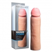 Телесная фаллическая насадка на пенис Magnum Xtender - 23 см. - Blush Novelties - в Сочи купить с доставкой