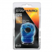 Голубое эрекционное виброкольцо Reusable 5 Function Cock Ring - Blush Novelties - в Сочи купить с доставкой