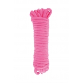 Розовая веревка для связывания Sweet Caress Rope - 10 метров - Sweet Caress - купить с доставкой в Сочи