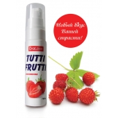 Гель-смазка Tutti-frutti с земляничным вкусом - 30 гр. - Биоритм - купить с доставкой в Сочи