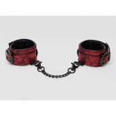 Красно-черные наручники Reversible Faux Leather Wrist Cuffs - Fifty Shades of Grey - купить с доставкой в Сочи