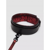 Стильный ошейник с поводком Reversible Faux Leather Collar and Lead - Fifty Shades of Grey - купить с доставкой в Сочи