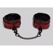 Красно-черные оковы Reversible Faux Leather Ankle Cuffs - Fifty Shades of Grey - купить с доставкой в Сочи