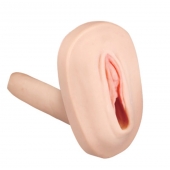 Мастурбатор-вагина с вибрацией и выносным пультом управления REALSTUFF SMOOTH   BALD - Dream Toys - в Сочи купить с доставкой