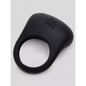 Черное эрекционное виброкольцо Sensation Rechargeable Vibrating Love Ring - Fifty Shades of Grey - в Сочи купить с доставкой