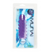 Закрытая фиолетовая насадка с пупырышками SAMURAI PENIS SLEEVE PURPLE - 14,5 см. - NMC - в Сочи купить с доставкой