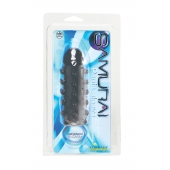 Дымчатая стимулирующая насадка с закрытой головкой SAMURAI PENIS SLEEVE BLACK - 14,5 см. - NMC - в Сочи купить с доставкой