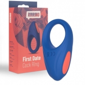 Синее эрекционное кольцо RRRING First Date Cock Ring - FeelzToys - в Сочи купить с доставкой
