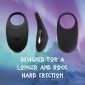 Черное эрекционное виброкольцо Thor Cockring - FeelzToys - в Сочи купить с доставкой