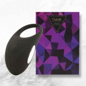 Черное эрекционное виброкольцо Thor Cockring - FeelzToys - в Сочи купить с доставкой