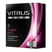 Ультратонкие презервативы VITALIS PREMIUM super thin - 3 шт. - Vitalis - купить с доставкой в Сочи