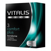 Контурные презервативы VITALIS PREMIUM comfort plus - 3 шт. - Vitalis - купить с доставкой в Сочи