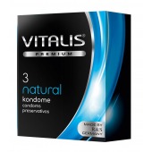 Классические презервативы VITALIS PREMIUM natural - 3 шт. - Vitalis - купить с доставкой в Сочи