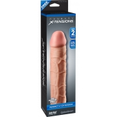 Телесная насадка Fantasy X-tensions Perfect 2  Extension - 20,3 см. - Pipedream - в Сочи купить с доставкой