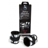 Серо-черные наручники Totally His - Fifty Shades of Grey - купить с доставкой в Сочи