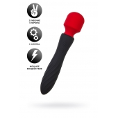 Черно-красный двусторонний вибромассажер Black Red - 21 см. - ToyFa купить в Сочи с доставкой в Orgasmix.ru Черно-красный двусторонний вибромассажер Black Red - 21 см. - ToyFa