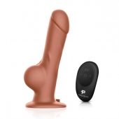 Реалистичный страпон с радиоуправлением Remote Control Realistic - 21 см. - Pegasus - купить с доставкой в Сочи
