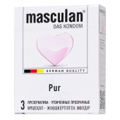 Супертонкие презервативы Masculan Pur - 3 шт. - Masculan - купить с доставкой в Сочи