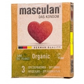 Экологически чистые презервативы Masculan Organic - 3 шт. - Masculan - купить с доставкой в Сочи