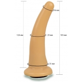 Телесная гладкая насадка Harness - 13,3 см. - LOVETOY (А-Полимер) - купить с доставкой в Сочи