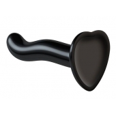 Черный фаллоимитатор-насадка Strap-On-Me P G spot Dildo size S - 16,4 см. - Strap-on-me - купить с доставкой в Сочи