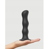 Черная насадка Strap-On-Me Dildo Geisha Balls size XL - Strap-on-me - купить с доставкой в Сочи