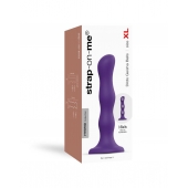 Фиолетовая насадка Strap-On-Me Dildo Geisha Balls size XL - Strap-on-me - купить с доставкой в Сочи