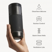 Черный мастурбатор с контролем всасывания Arcwave Pow Stroker - Arcwave - в Сочи купить с доставкой