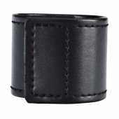 Хомут-утяжка для мошонки из искусственной кожи на липучке VELCRO BALL STRETCHER- 4 см. - BlueLine - в Сочи купить с доставкой
