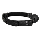 Черный кляп-шарик BALL GAG DIAMOND - Dream Toys - купить с доставкой в Сочи