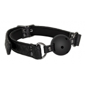 Черный кляп-шарик BALL GAG DIAMOND - Dream Toys - купить с доставкой в Сочи