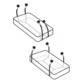 Фиксаторы для кровати WRAPAROUND MATTRESS RESTRAIN - Pipedream - купить с доставкой в Сочи