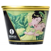 Массажная свеча Exotic Green Tea с ароматом зелёного чая - 170 мл. - Shunga - купить с доставкой в Сочи