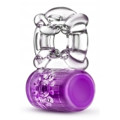 Фиолетовое эрекционное виброкольцо Pleaser Rechargeable C-Ring - Blush Novelties - в Сочи купить с доставкой