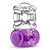 Фиолетовое эрекционное виброкольцо One Night Stand Vibrating C-Ring - Blush Novelties - в Сочи купить с доставкой