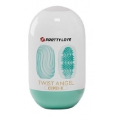 Бирюзовый мастурбатор-яйцо Twist Angel - Baile - в Сочи купить с доставкой