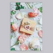 Полиэтиленовый пакет  Подарочек  с вырубной усиленной ручкой - 20 х 30 см. - Сима-Ленд - купить с доставкой в Сочи