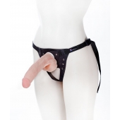 Реалистичный фаллос на поясе Harness - 20,5 см. - LOVETOY (А-Полимер) - купить с доставкой в Сочи