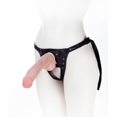 Податливый фаллос на трусиках Harness - 20,5 см. - LOVETOY (А-Полимер) - купить с доставкой в Сочи