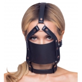 Черный намордник с кляпом-шаром Head Harness With A Gag - Orion - купить с доставкой в Сочи