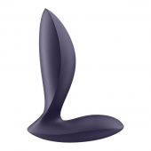 Фиолетовый анальный вибростимулятор Power Plug - Satisfyer - в Сочи купить с доставкой