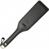 Черная кожаная шлепалка SitaBlack - 30 см. - Sitabella - купить с доставкой в Сочи