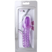 Фиолетовая насадка, удлиняющая половой член - 13,5 см. - Toyfa Basic - в Сочи купить с доставкой