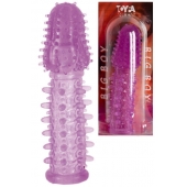 Фиолетовая насадка, удлиняющая половой член - 13,5 см. - Toyfa Basic - в Сочи купить с доставкой