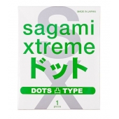 Презерватив Sagami Xtreme Type-E с точками - 1 шт. - Sagami - купить с доставкой в Сочи