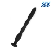 Черный силиконовый уретральный стимулятор - 10 см. - Sex Expert - купить с доставкой в Сочи